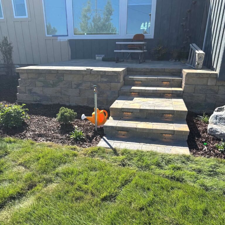 Block Retaining Wall in the Idaho Falls Area