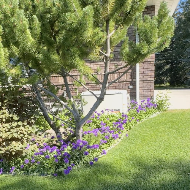 Lawn Installation project using flowers in Rexburg
