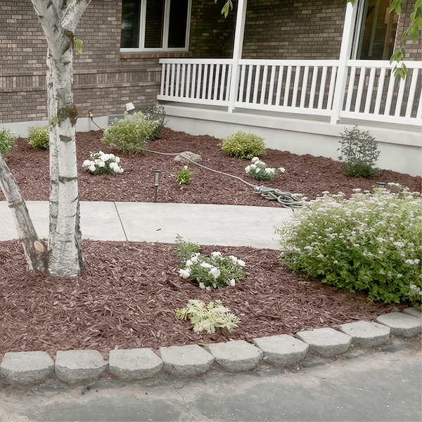 Landscaping design and installation with flowers in Rexburg