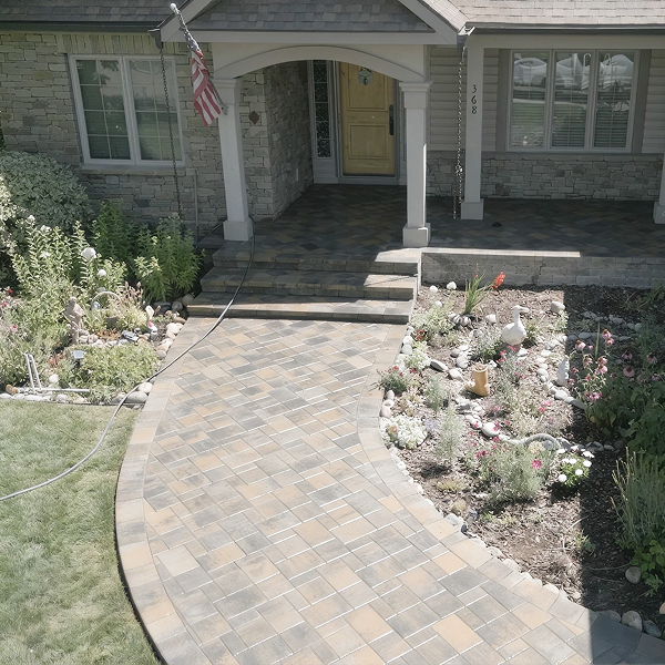 Arial View of Paver Walkway in Eastern Idaho