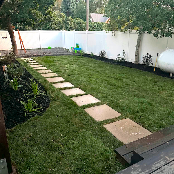 Deck, Sod, and Walkay Install in Rexburg, Idaho